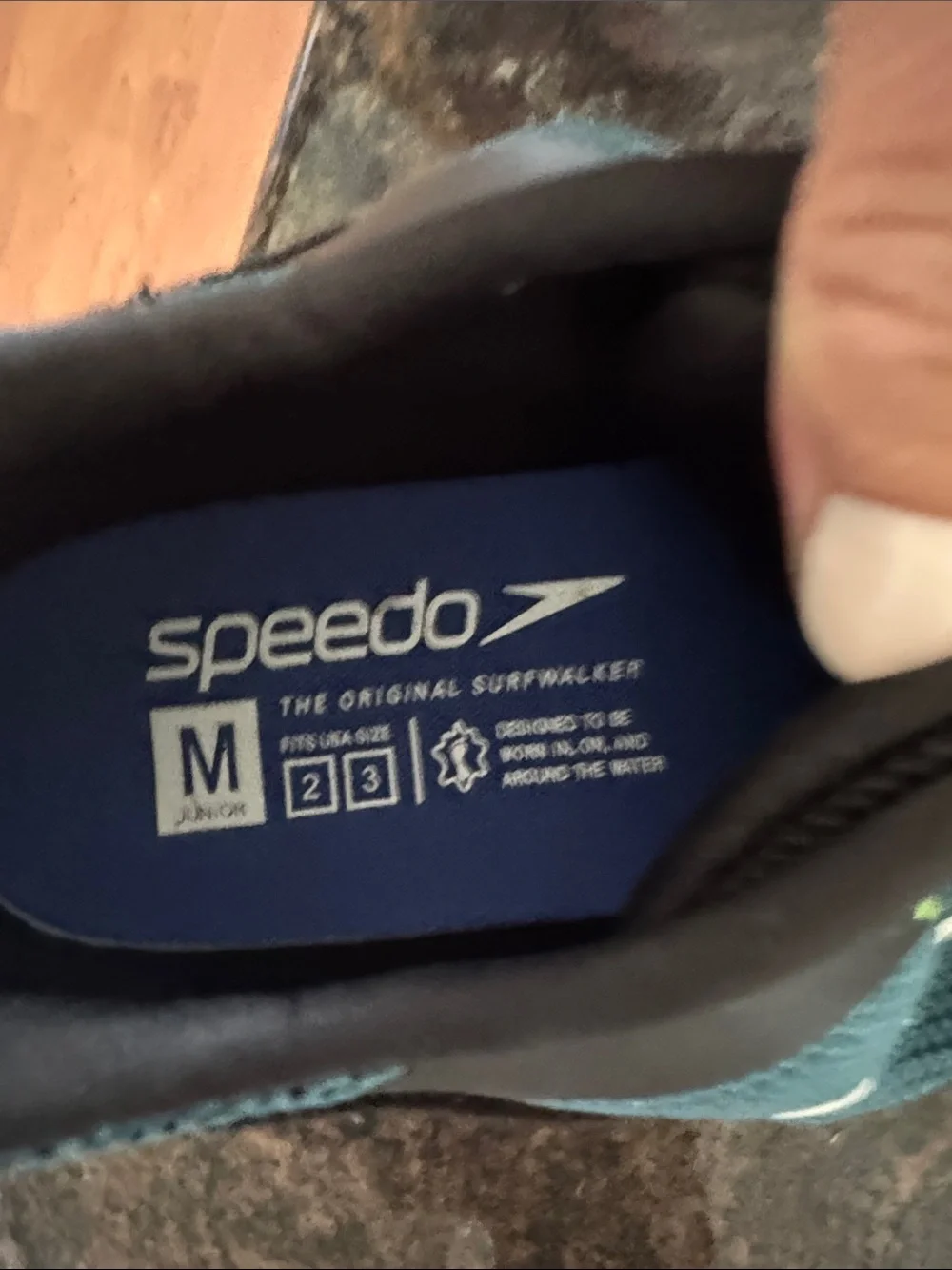 Boys Speedo athletic water shoes size 2c junior medium